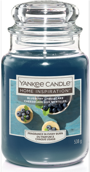 Large Yankee Candle Blueberry Cheesecake Scent, Was - Yankee Candle Blueberry Cheesecake (615x551), Png Download