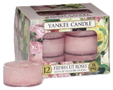 Teelichter Fresh Cut Roses - Yankee Candle 'fresh Cut Roses' Scented Tea Light Candle, (500x500), Png Download