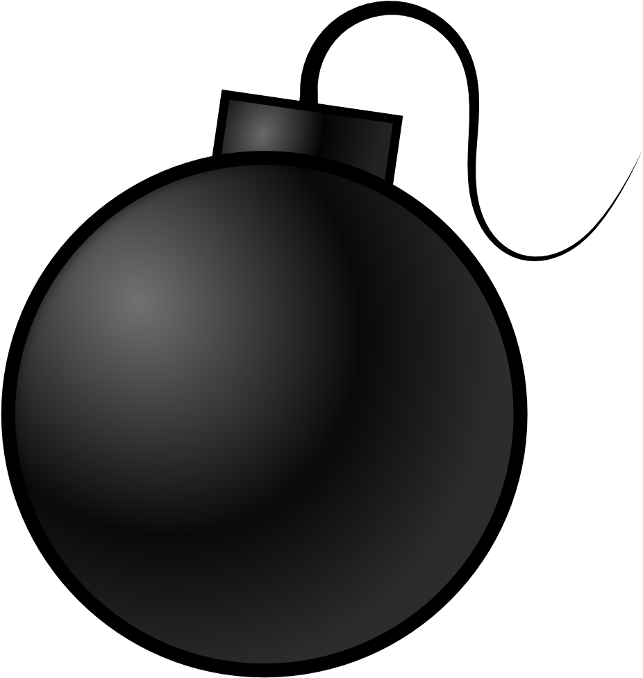 Bomb - Bombe Mit Sicherung Postkarte (1000x1050), Png Download