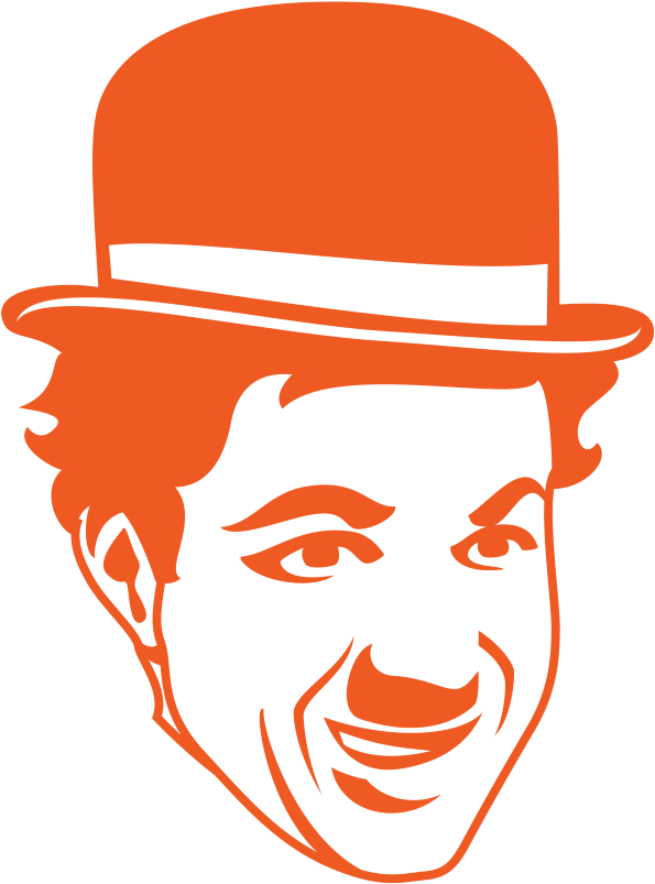 Charlie Chaplin Vector Png (2000x1132), Png Download