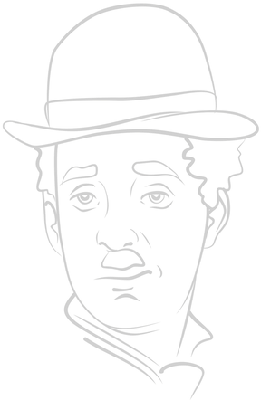 Charlie Chaplin - Charlie Chaplin Drawing (500x500), Png Download