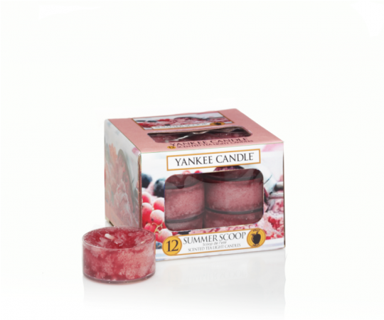 Yankee Candle Tea Lights - Yankee Candle Summer Scoop Tea Lights Box (539x761), Png Download