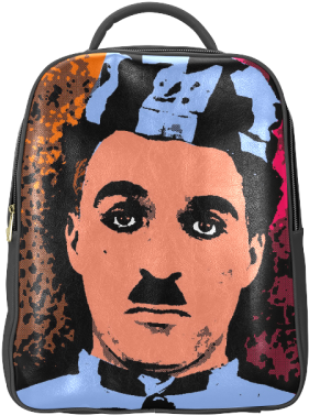 Charlie Chaplin-4 Popular Backpack - Backpack Charlie Chaplin (500x500), Png Download