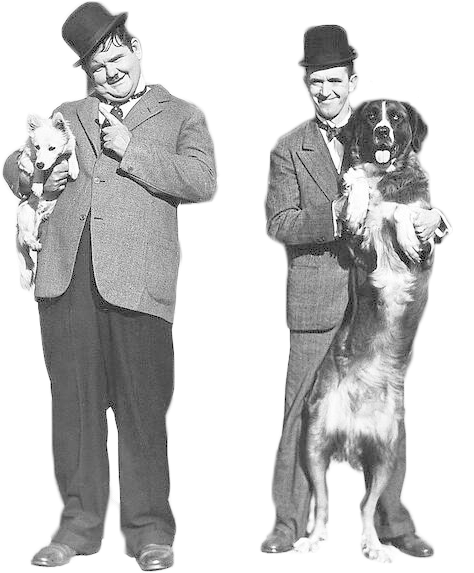 Laurel And Hardy Png (488x640), Png Download