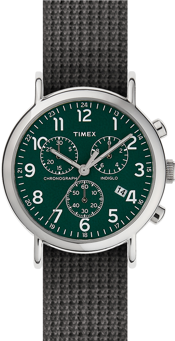 Weekender Chronograph 40mm Fabric Strap Watch Large - Timex Weekender Chrono (1000x1200), Png Download