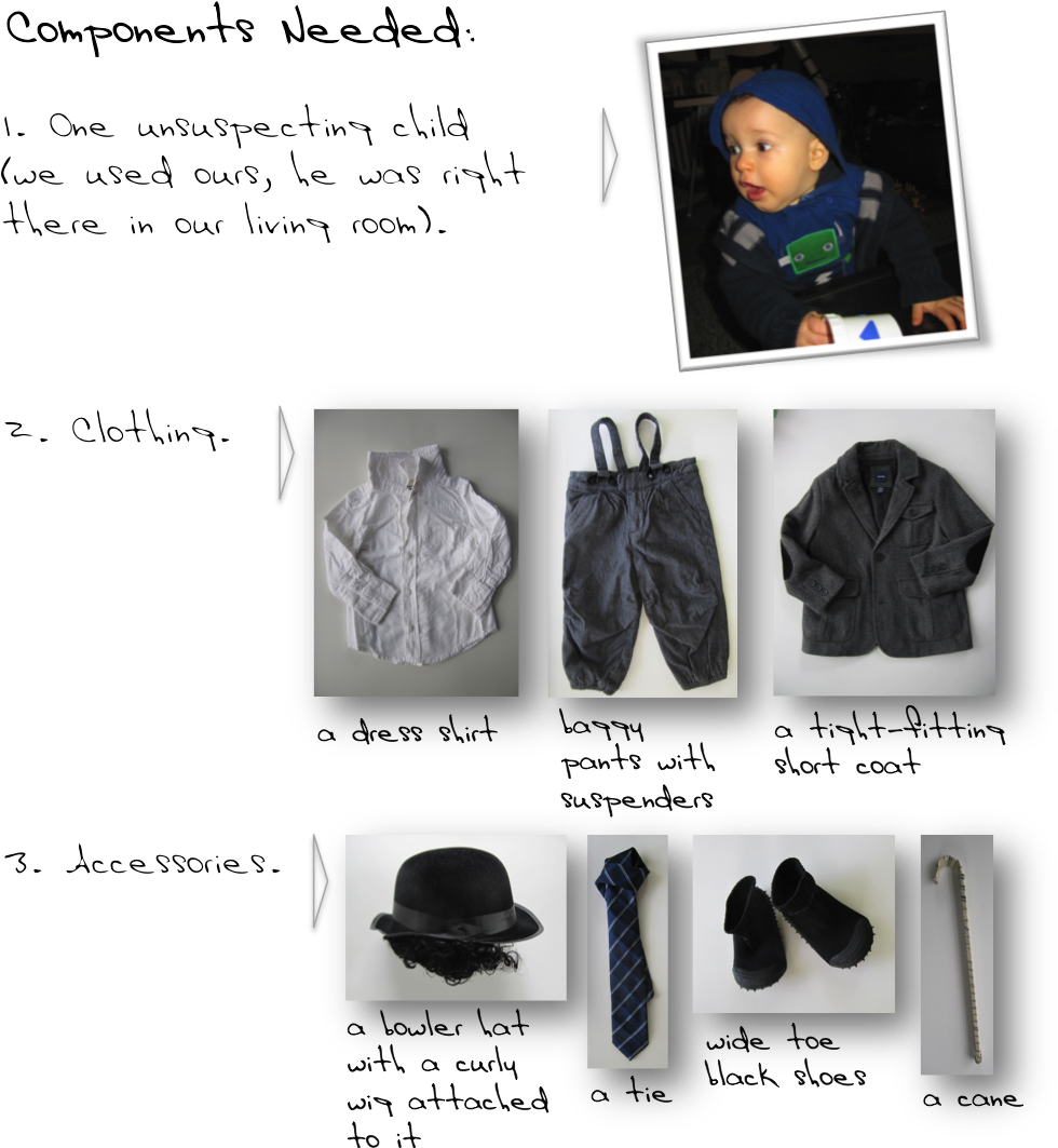 Charles Chaplin Halloween Costume - Charlie Chaplin Real Costume (1002x1096), Png Download