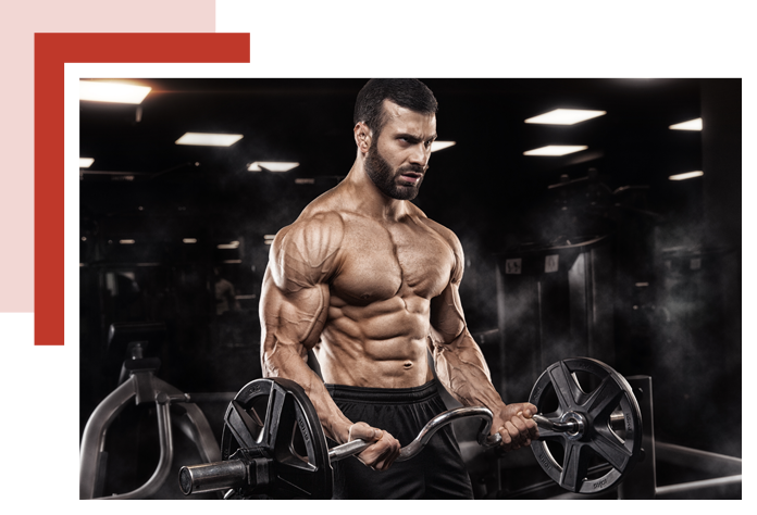 Muscular Man In Gym - New Pre Workout Supplement 2018 (696x474), Png Download