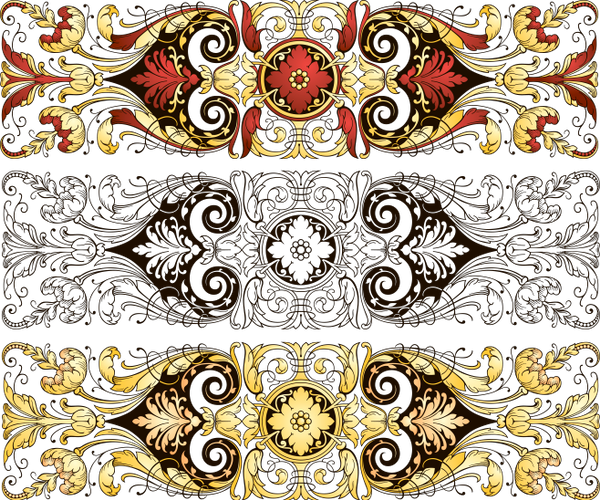 Download Vintazhnyj Ornament Cvetochnyj Uzor Vintage Ornament Chinese Ornaments Full Size Png Image Pngkit