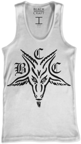 White Tank Top - Old English (314x480), Png Download
