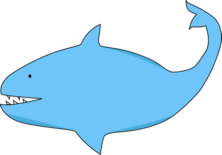 Shark Clipart - My Cute Graphics Shark Clipart (450x315), Png Download