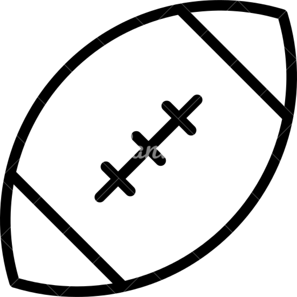 Football Outline 4th Of July Clipart Hatenylo - Football Icon Outline (1024x1024), Png Download