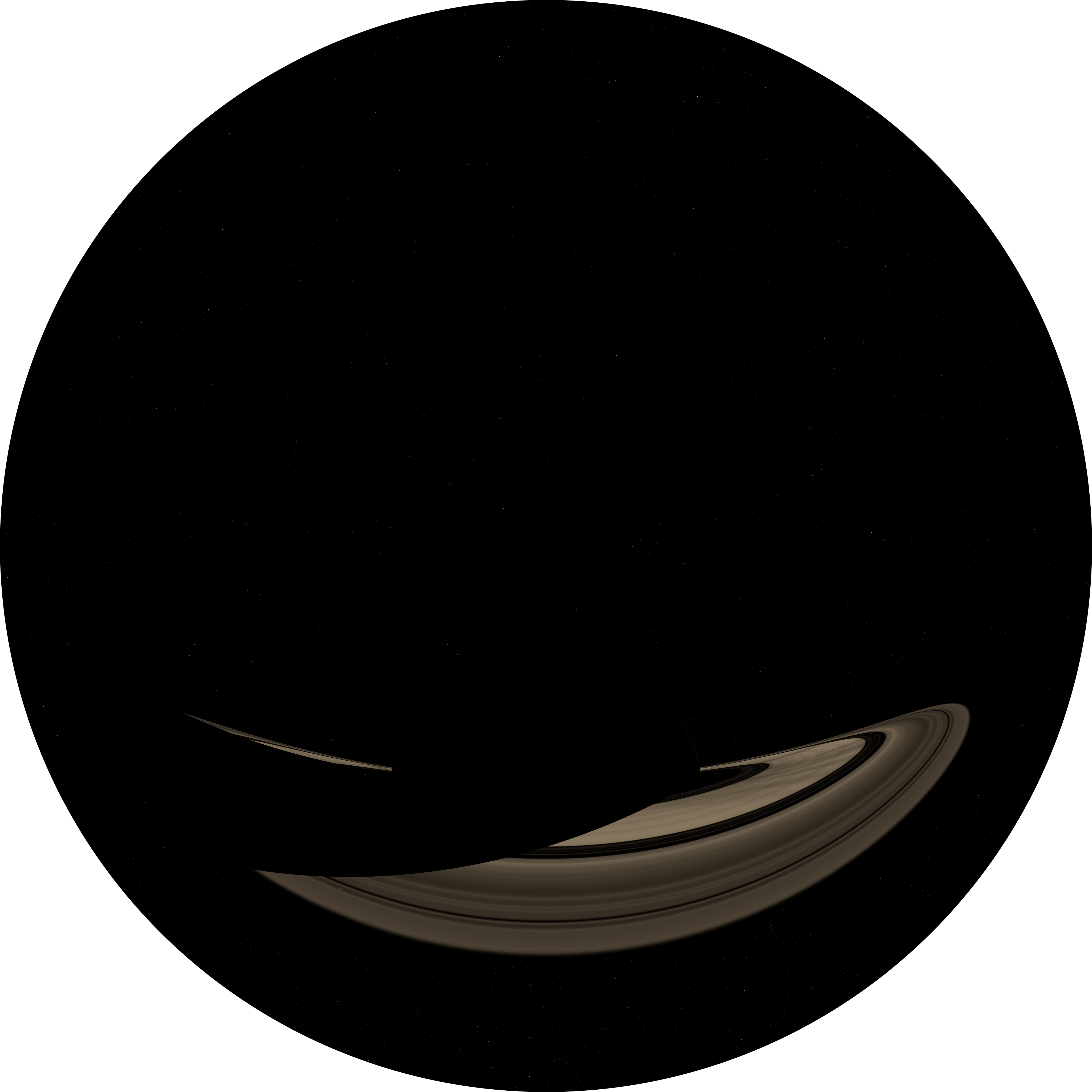 The Rings Of Saturn Observed From An Orbit - Valley (4096x4096), Png Download