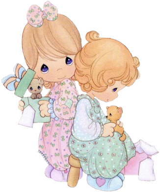 Precious Moments Png - Precious Moments Sisters (326x392), Png Download