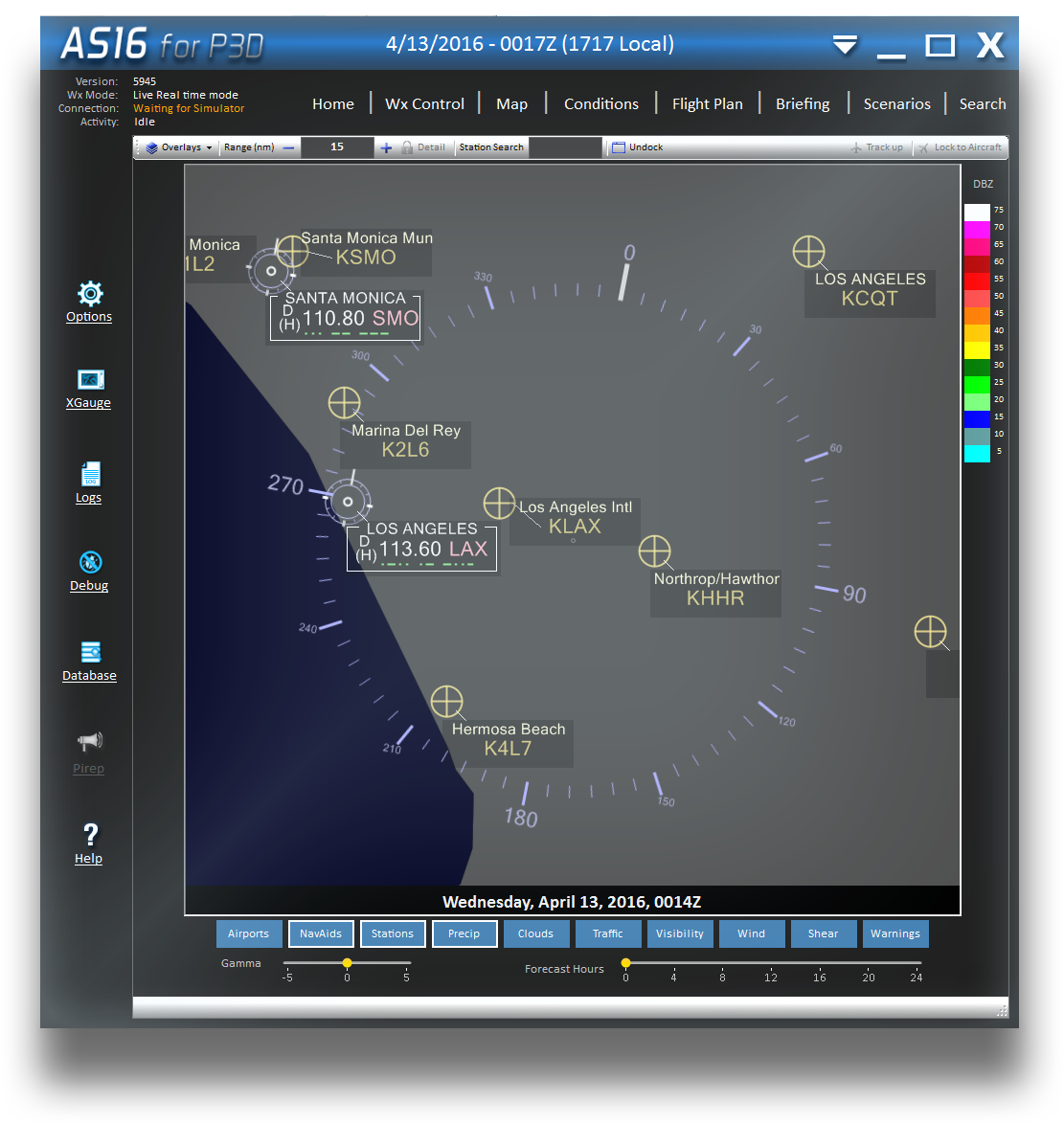 As16 Map - Custom Weather Active Sky (1140x1200), Png Download