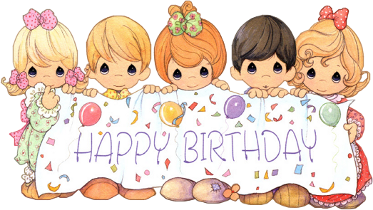 Ch - B *✿* - Precious Moments Birthday Wishes (523x295), Png Download
