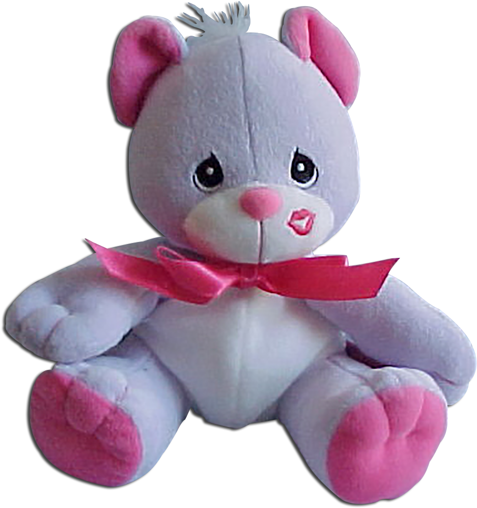 Precious Moments Tender Tail Bean Bag Plush Lavender - Valentine Stuffed Animal Png (962x1011), Png Download