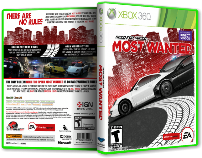 Need For Speed - Third Party - Need For Speed : Most Wanted [neuf] - (700x525), Png Download