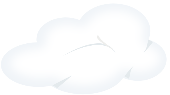 Cloud - White Cloud Vector Png (600x339), Png Download