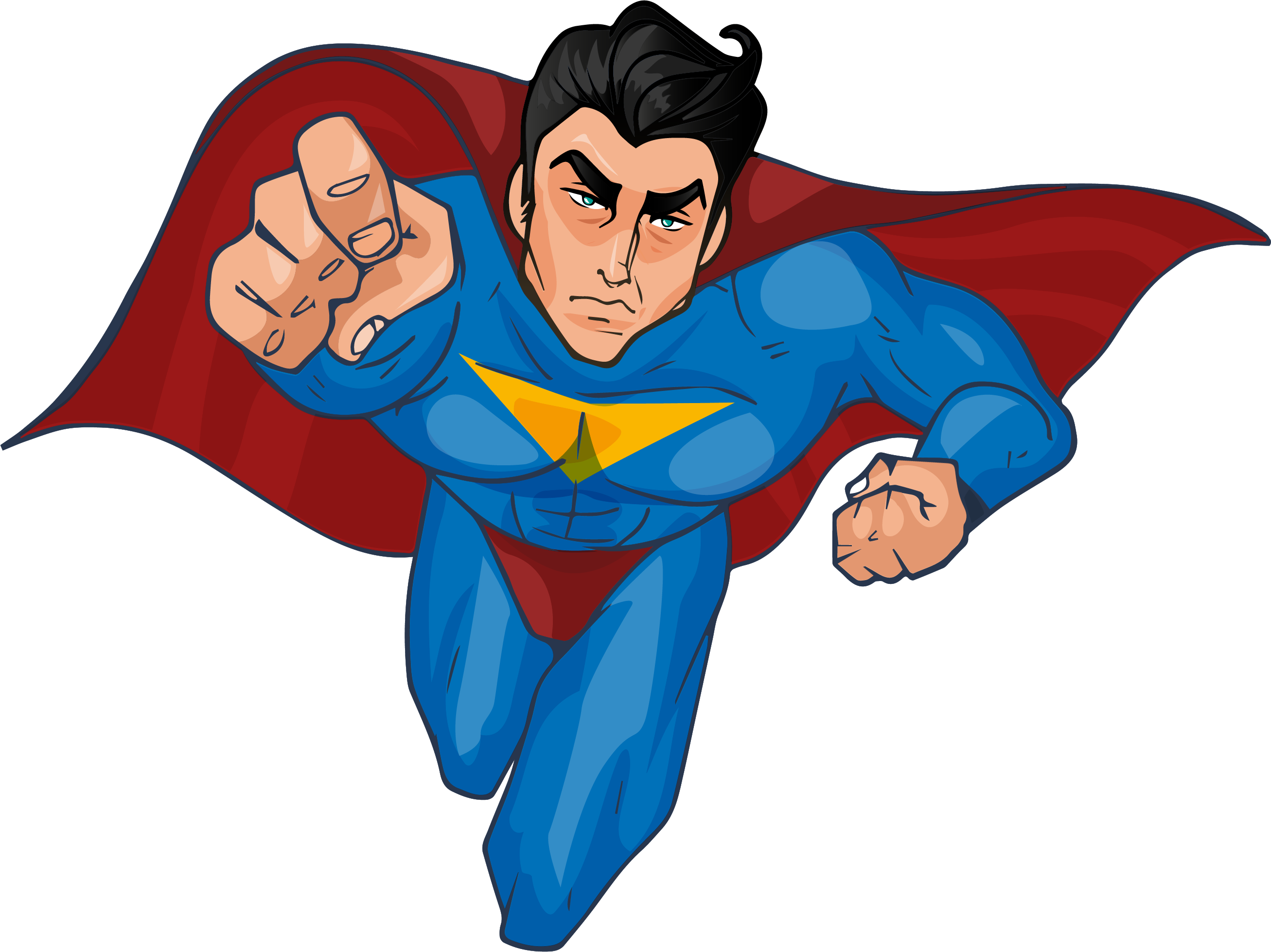 Download Free Printable Clipart And Coloring Pages - Promo : Tableau Pop Art Heros Superman 60x60 Declikdeco (2614x1958), Png Download