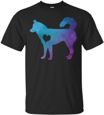 Watercolor Husky Shirts & Hoodies - Money Can't Buy Happiness But It Can Buy Shoes T-shirt (400x400), Png Download