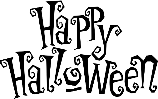 Happy Halloween Text Png (548x365), Png Download