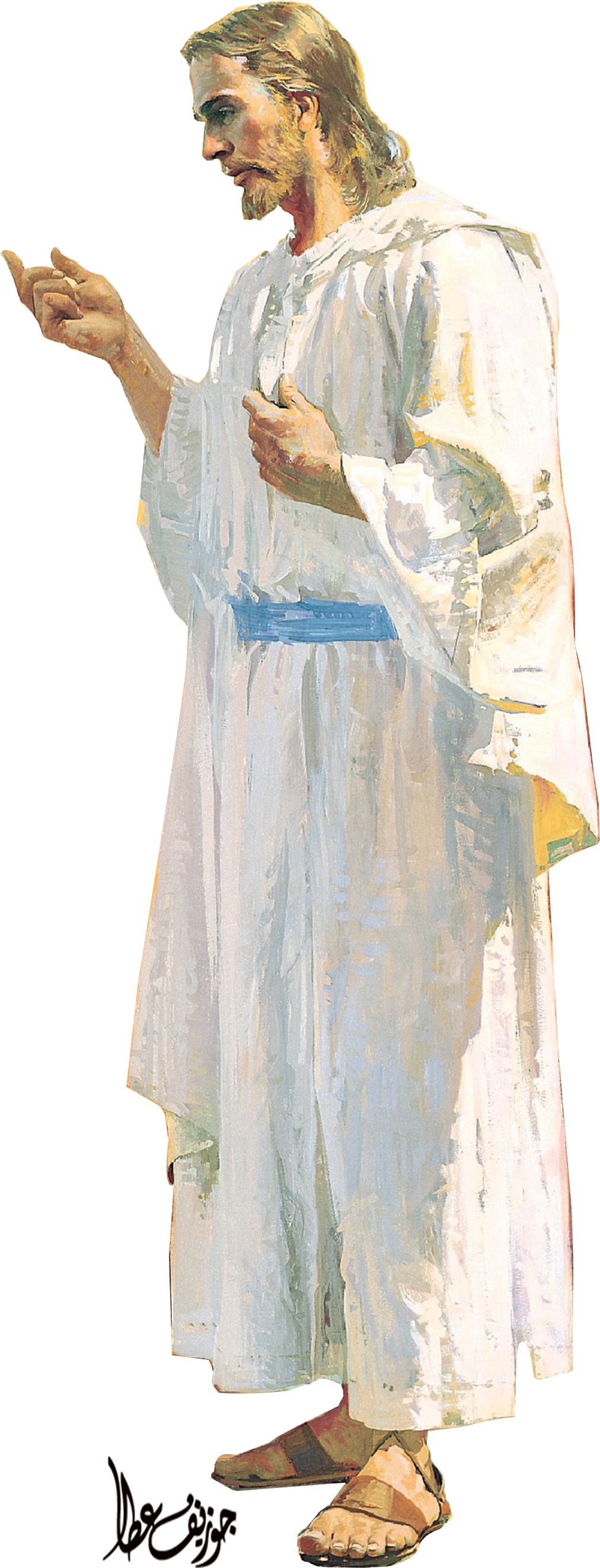 Jesus Christ Png Image Background - Jesus Crocs (1012x2645), Png Download
