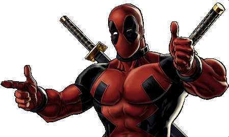 Deadpool-b Dialogue - Personagens Da Marvel Png (449x270), Png Download