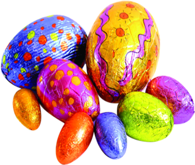 Coloured Easter Eggs Png - Easter Eggs (400x400), Png Download
