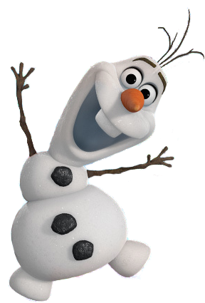 Tumblr Static Olaf-snow - Uncle Milton - Wall Friends - Olaf The Snowman (321x440), Png Download