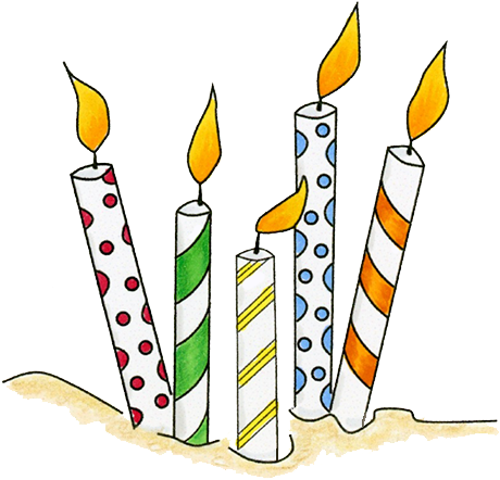 Candles Watercolor Illustration By Clairejohns - Watercolor Painting (511x485), Png Download