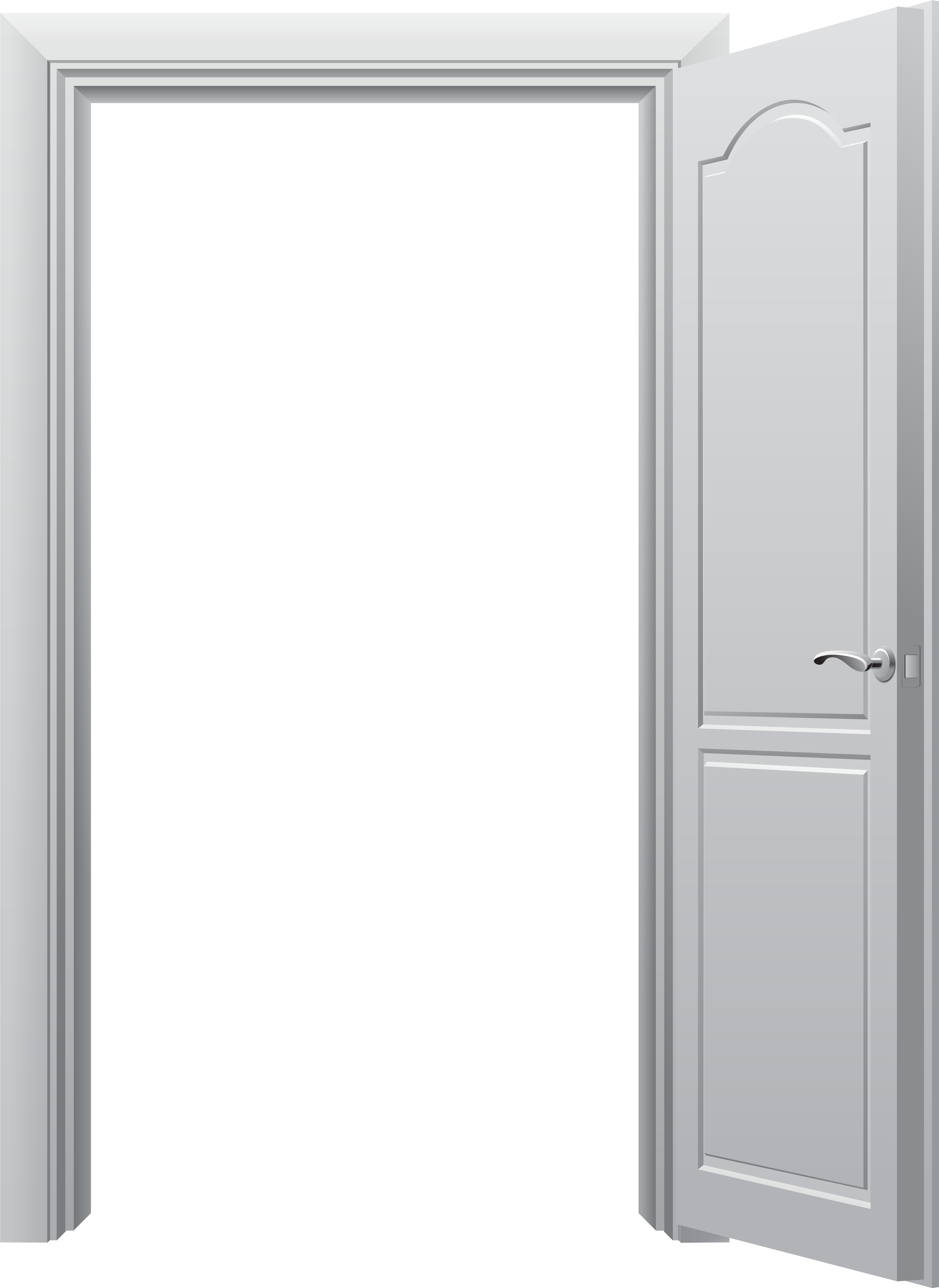 Open Door Png Clip Art - White Open Door Png (365x500), Png Download