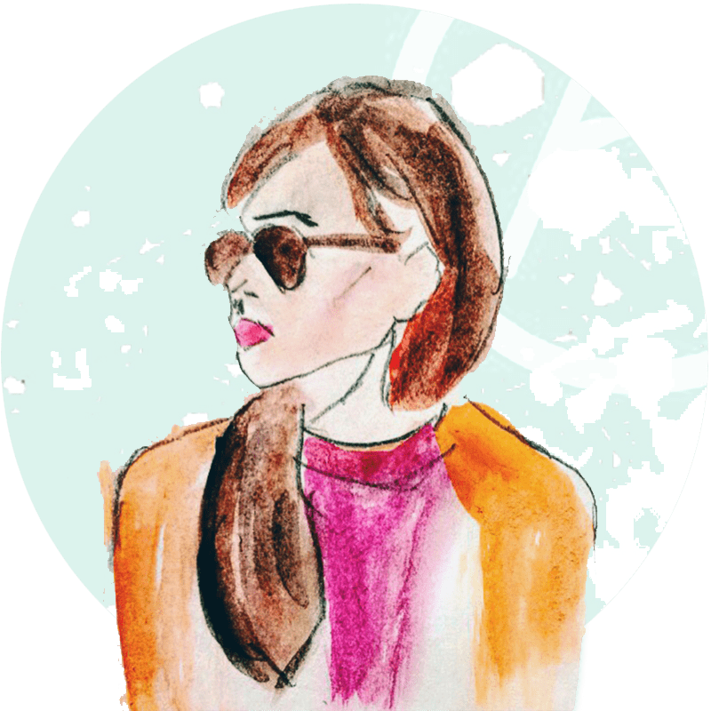 Fashion Week Hair Style - Watercolor Paint (800x800), Png Download