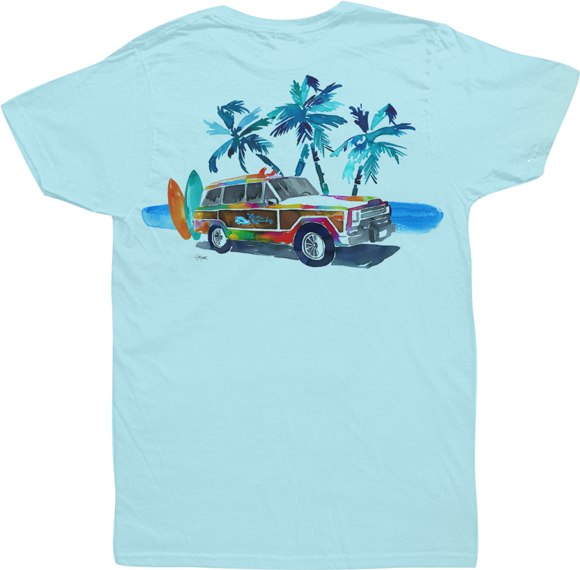 Watercolor Ii By Haley Mistler - Pickup Truck (864x864), Png Download