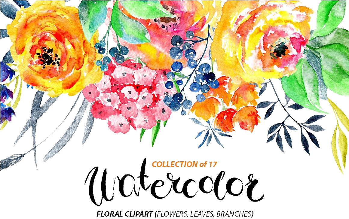 Watercolor Flowers Png Transparent Image - Floral Watercolor Flowers Png (1160x772), Png Download
