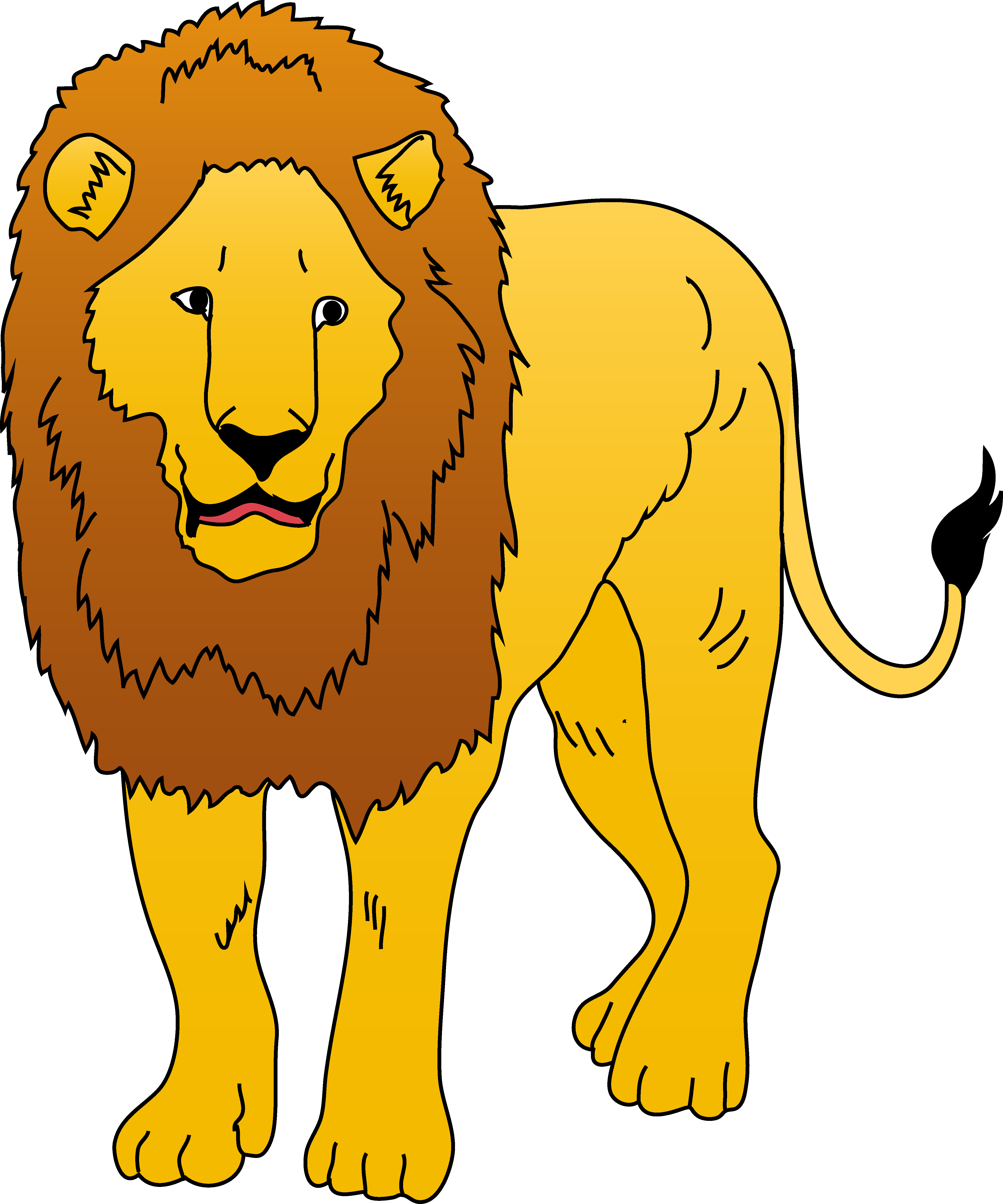 Lion - Clip Art Of Lion (4464x5359), Png Download