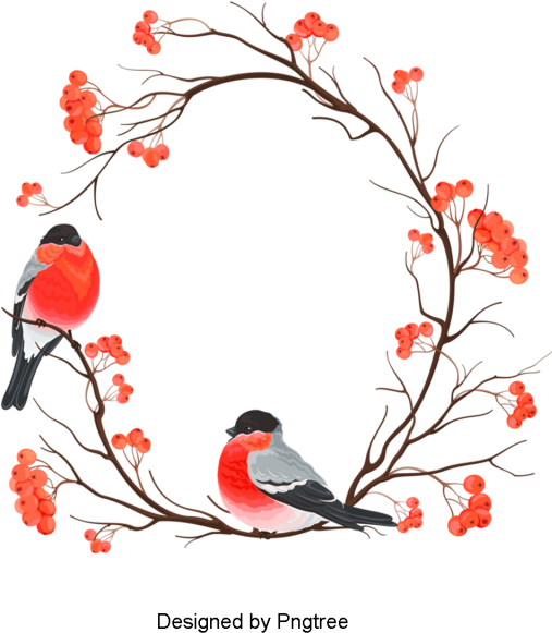 Beautiful Hand Paint Watercolor Floral Wreath, Flower, - Watercolor Birds Clip Arts (640x640), Png Download