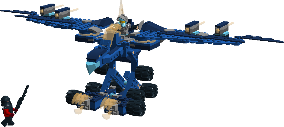 Sawrd's Thunder Eagle - Lego Nexo Knights Eagle (1040x601), Png Download