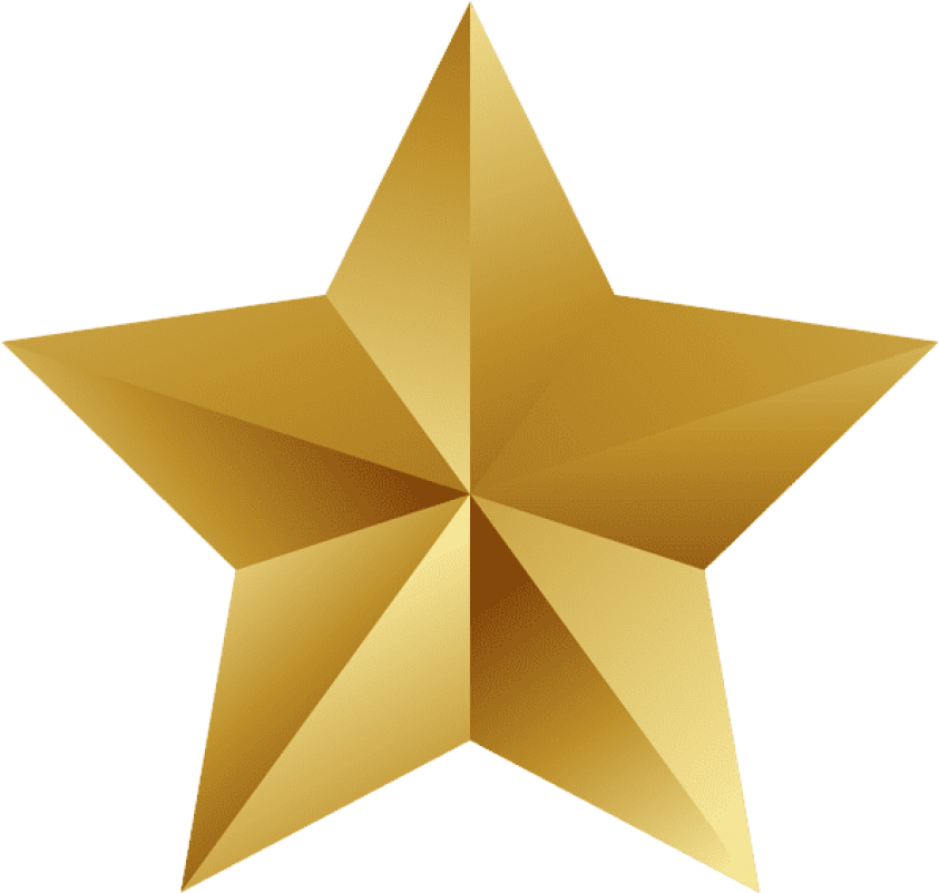 Free Png Golden Star Png Images Transparent - Clear Background Star Png (850x809), Png Download