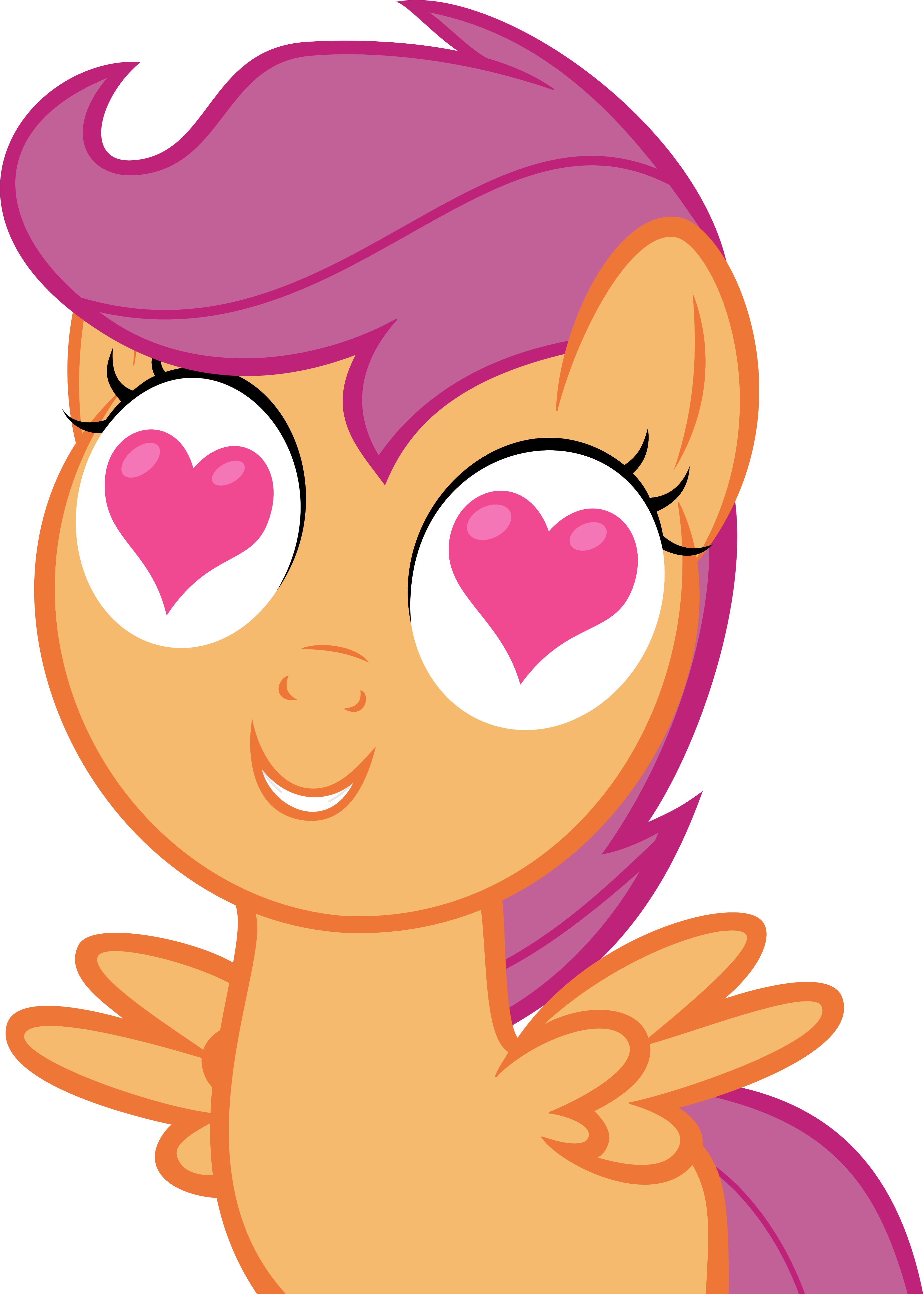 Black And White Library Eyes Heart Love Clip Art Cliparts - My Little Pony Heart Eyes (3668x5135), Png Download