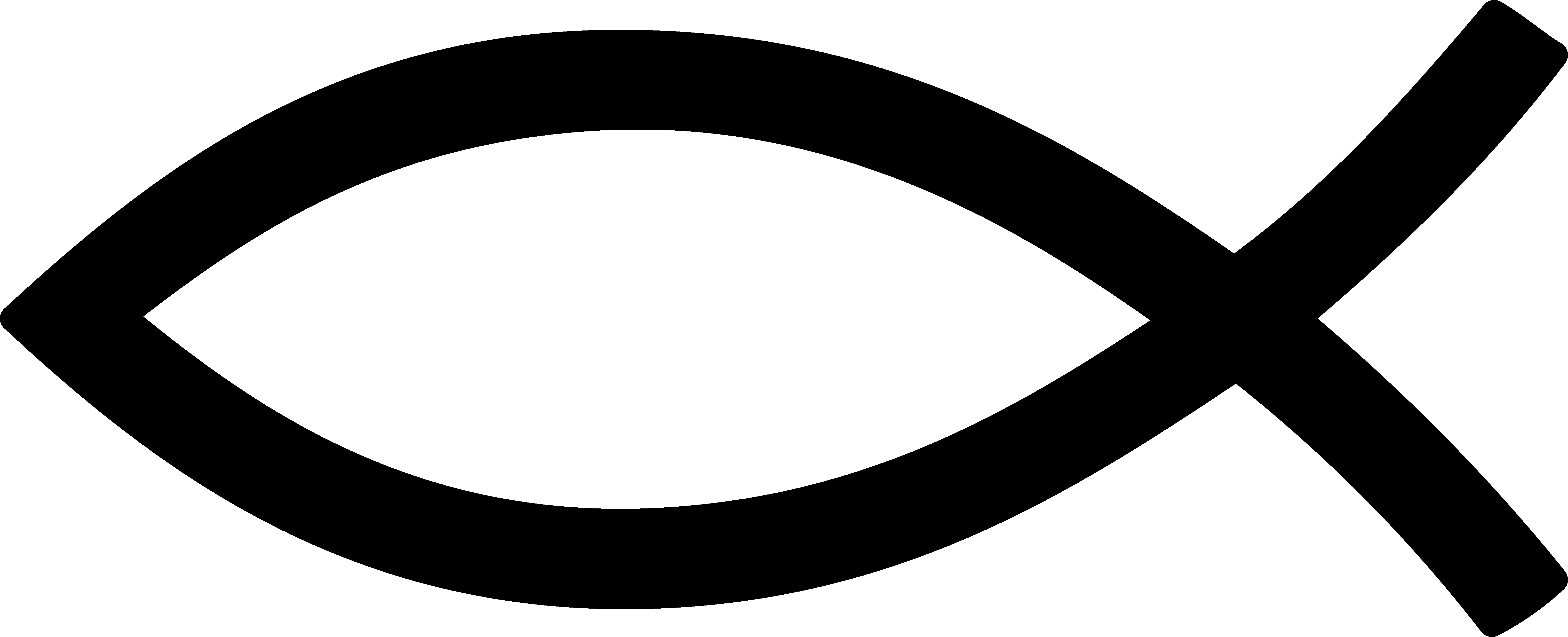 Christian Fish - Christian Symbols (6075x2467), Png Download
