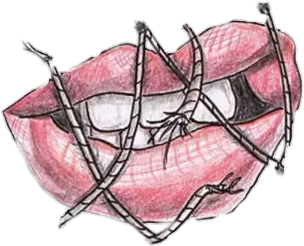 Tumblr Png Lips Clip Art Library Stock - Mouth Tumblr Png (431x328), Png Download