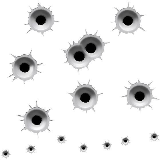 Download Bullet Holes Png Hd - Vector Bullet Holes - Full Size PNG