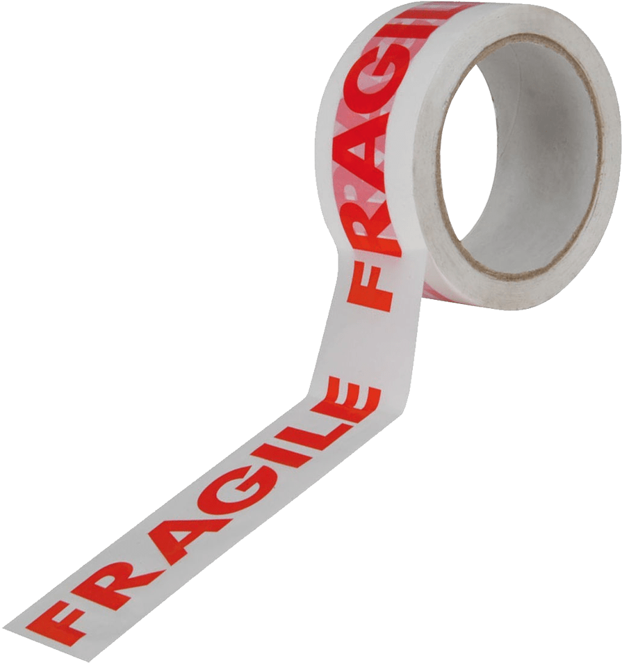 Carton Sealing Tape, Fragile, 48mm X 66m, 25 Microns (1000x1000), Png Download