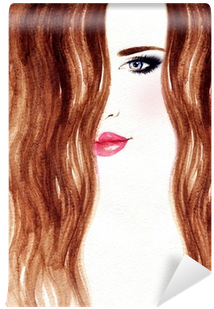 Woman Portrait - Watercolor Painting (400x400), Png Download