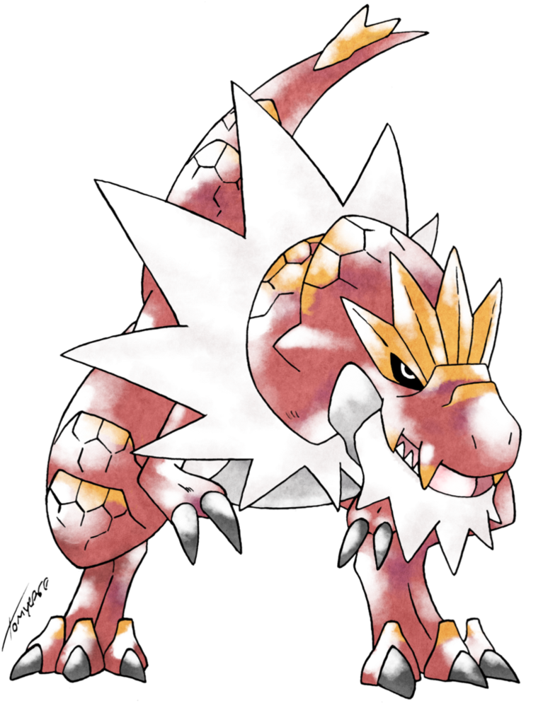 Tyrantrum - Pokemon Old Art Style (797x1003), Png Download