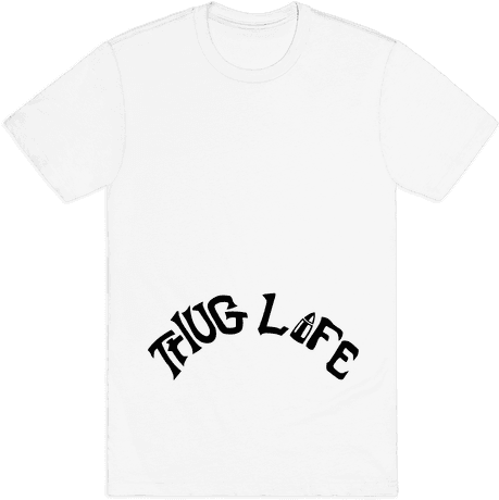 Thug Life Tattoo - Draw A Shirt (484x484), Png Download
