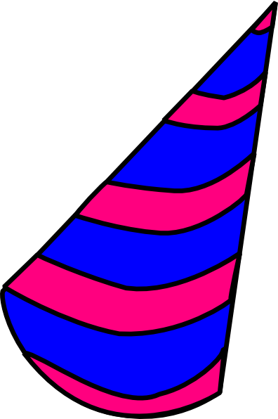 Birthday Hat Svg Clip Arts 396 X 596 Px (396x596), Png Download