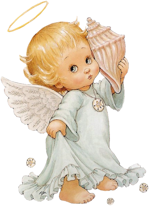 Cute Angel Png Free Library - Angels Clip Art (490x638), Png Download
