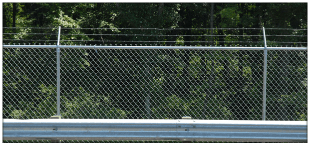 Chain Link Fences - Chain-link Fencing (950x290), Png Download