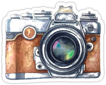 Pillows - Camera Water Color (375x360), Png Download